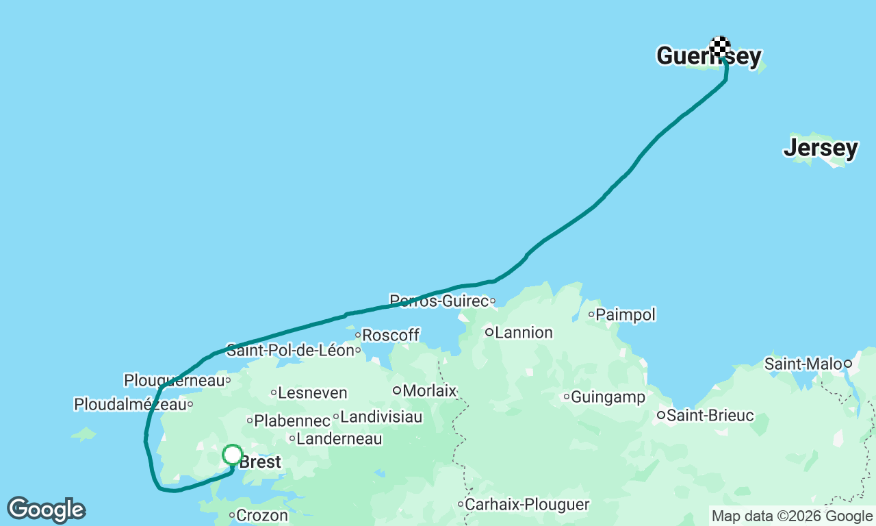 Final leg of delivery voyage of the Rogue Trader