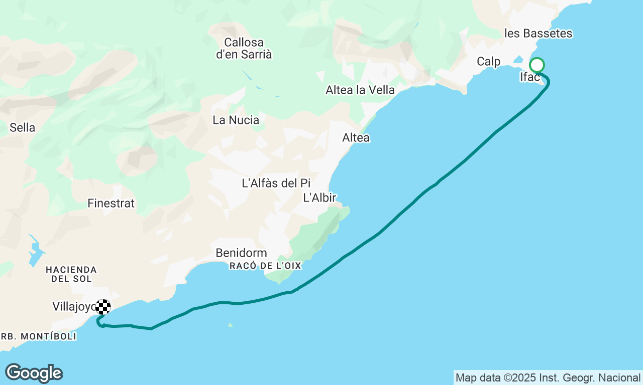 Cala del Penyal to Marina de Villajoyosa 