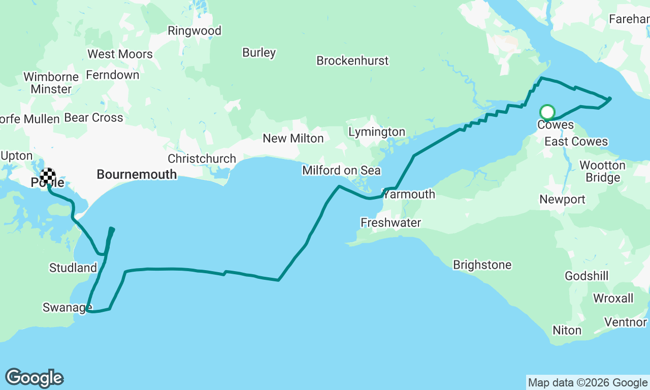 Cowes - Poole JOG race