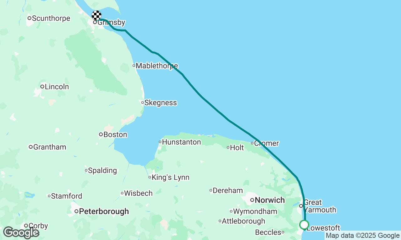 Lowestoft to Grimsby