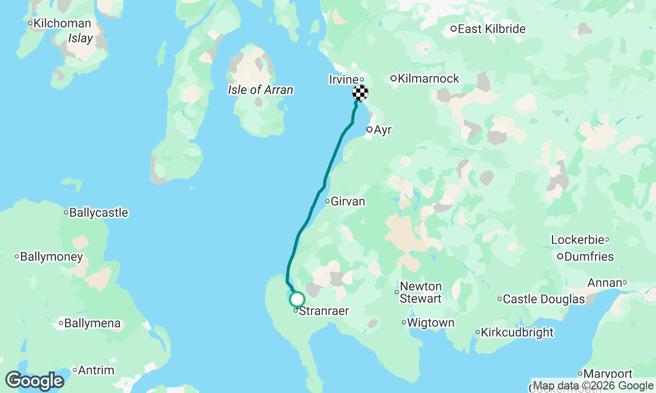 Stranraer to Troon