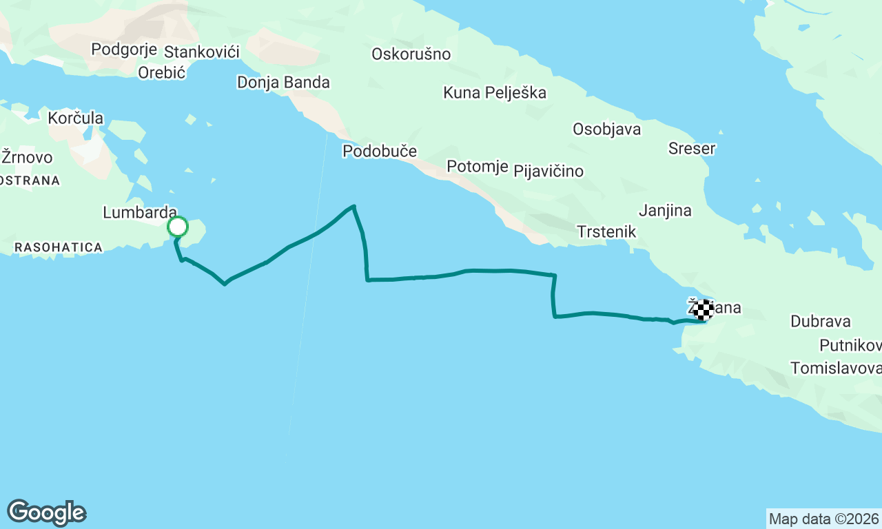 Uvala Przina - Uvala Vucine Zuljana