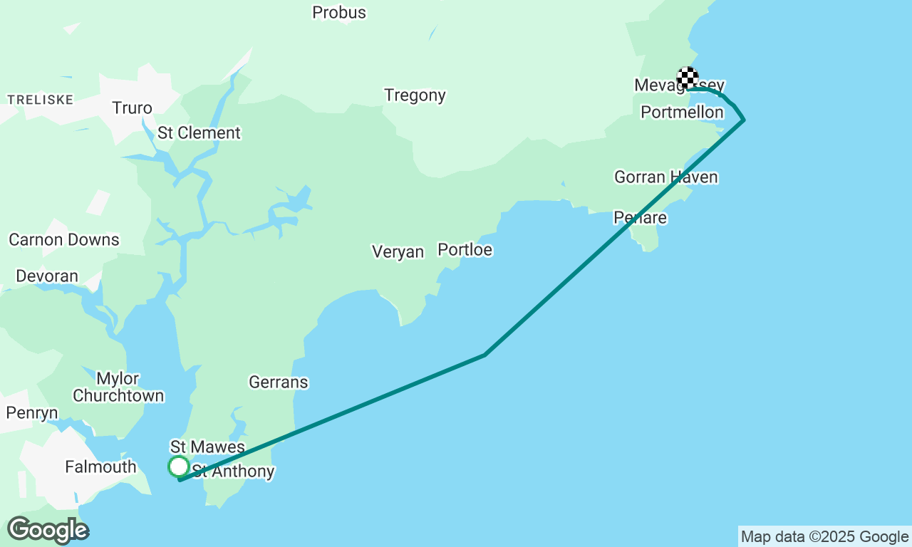 R Fal to Mevagissy before strong winds arrive!