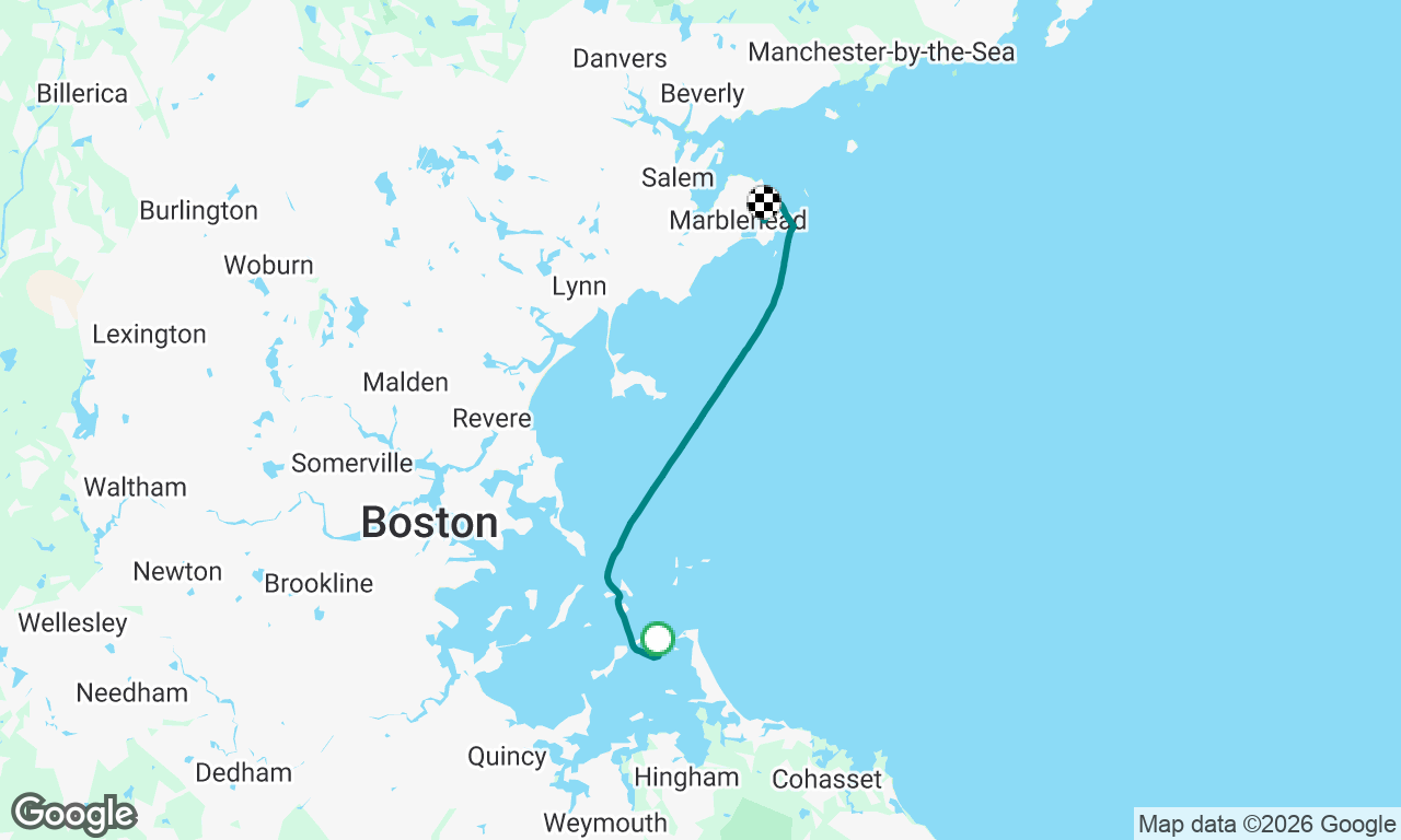 Return to Marblehead under the moonlight 