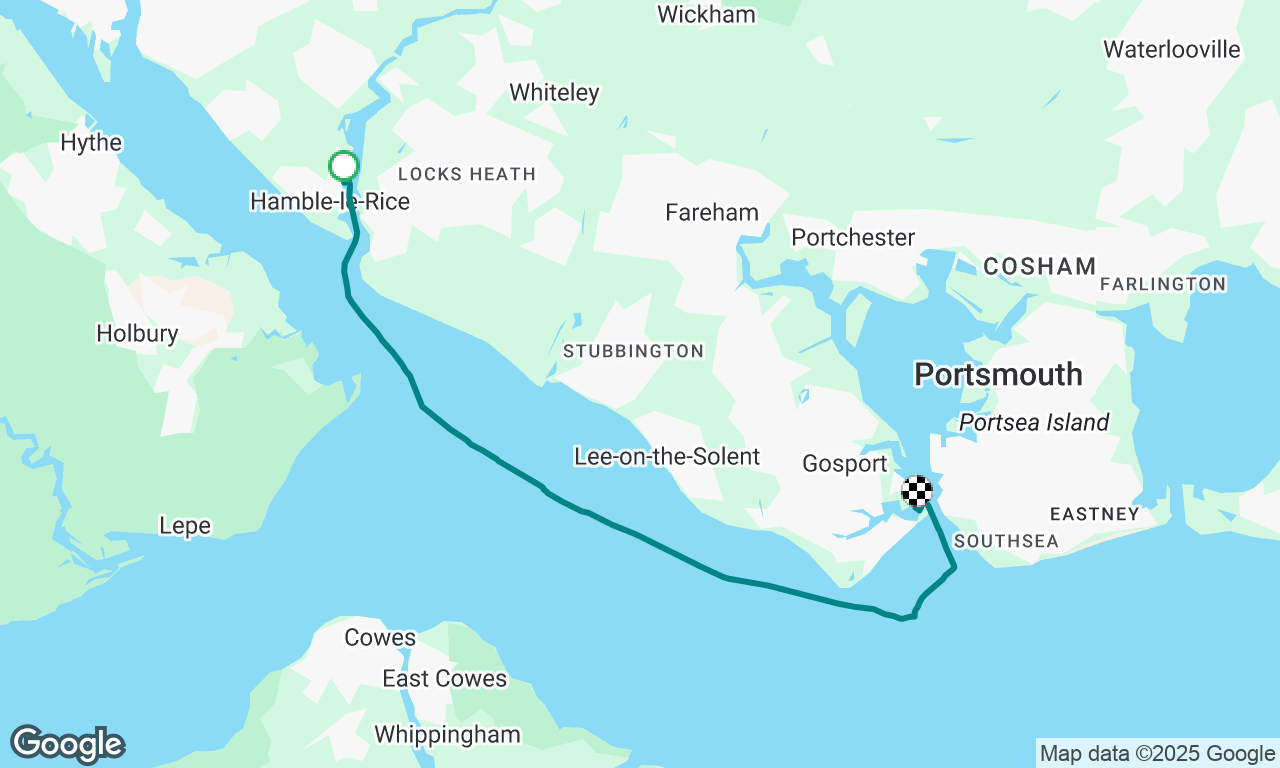 Wet trip to Portsmouth 