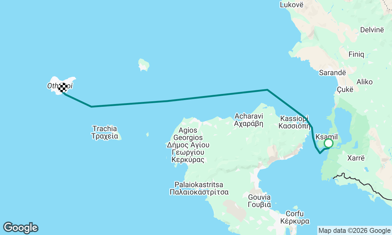 Albania to Greek island 