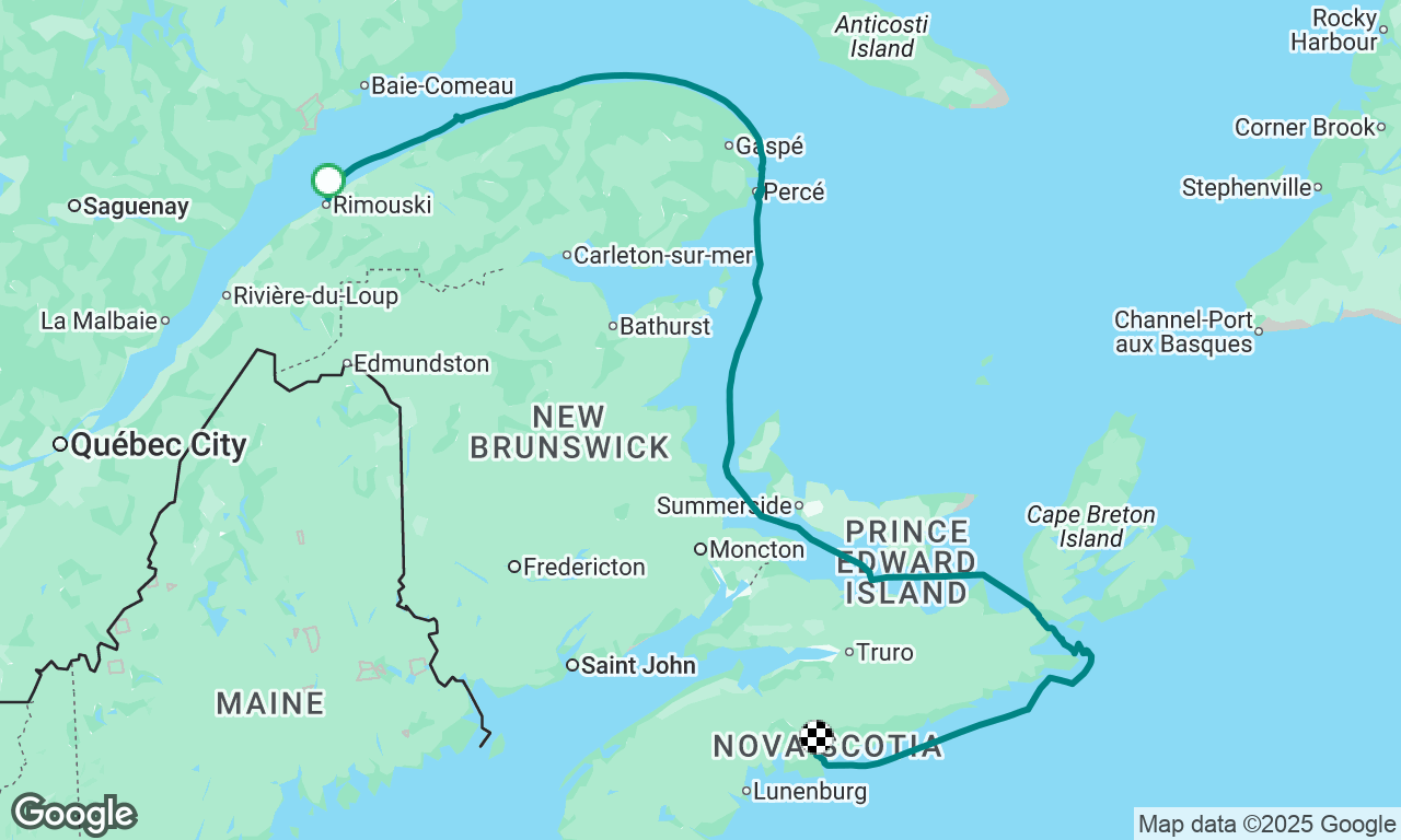 Days 4 1/2 to 10 - Rimouski to Halifax