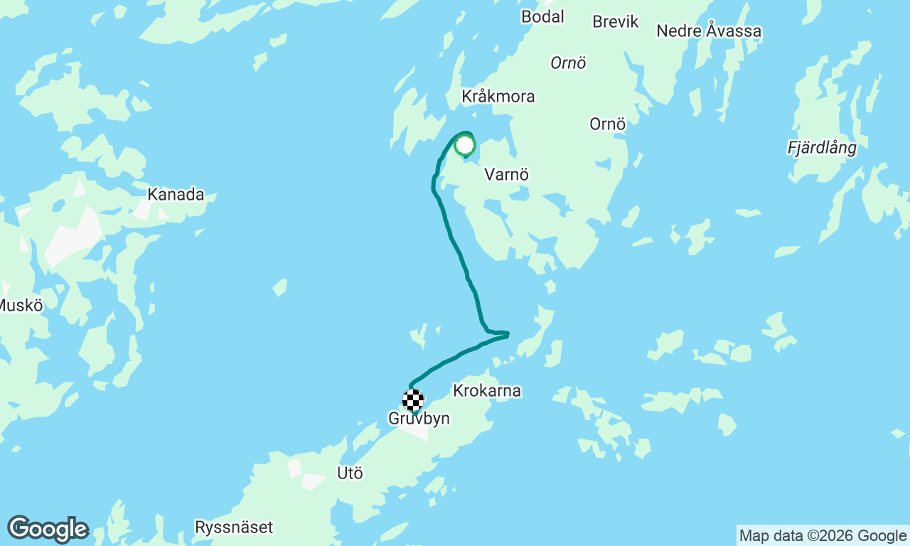 Ornö Dyviken to Utö harbour