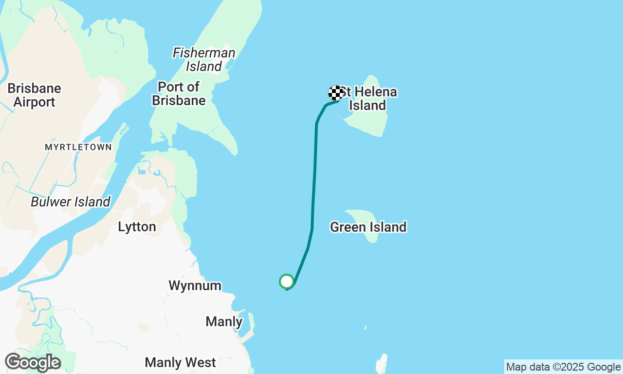 RQYS to St. Helena Is anchored SW cnr 