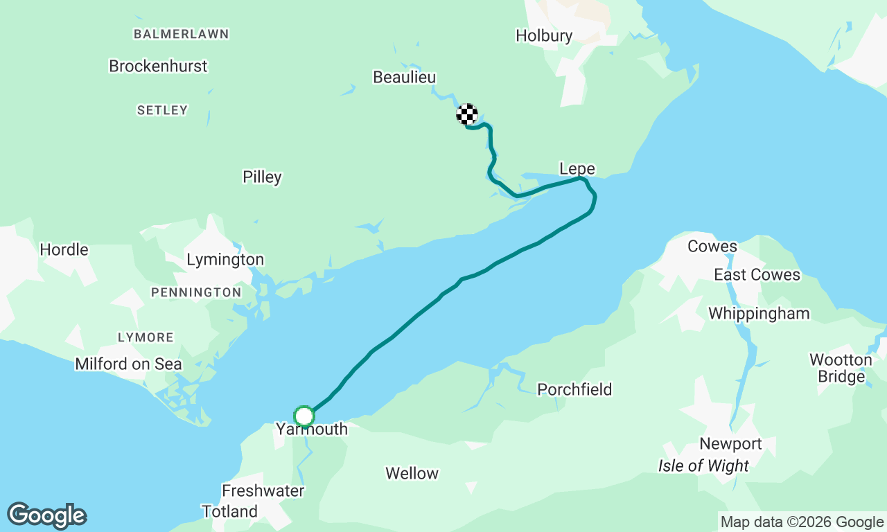 Yarmouth to Buckler’s Hard, Beaulieu River 