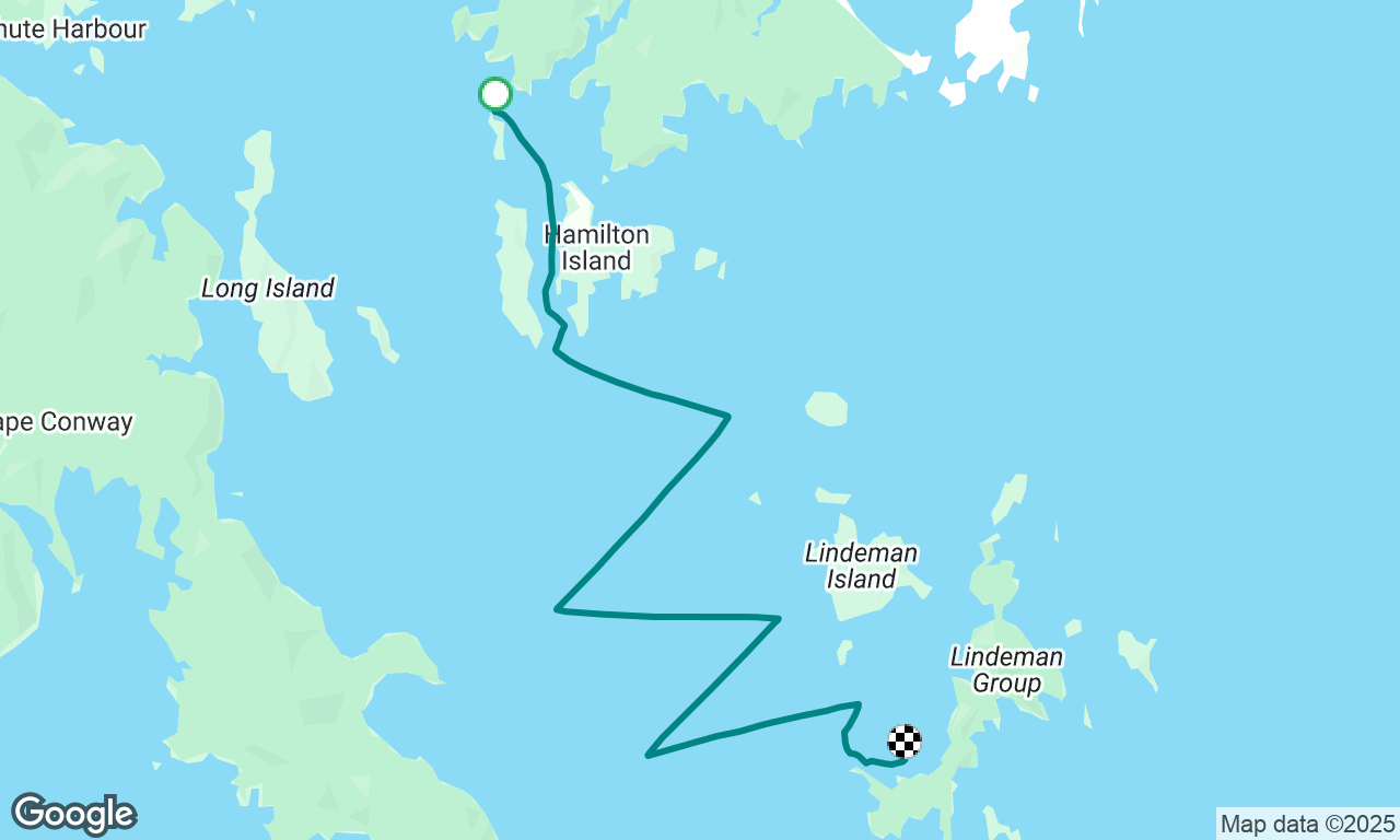 Henning Is. to Shaw Is.
Sailed 24nm to cover 14nm as crow flys. :-)
