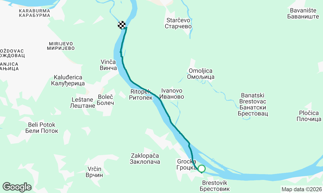 Grocka to Dunavac