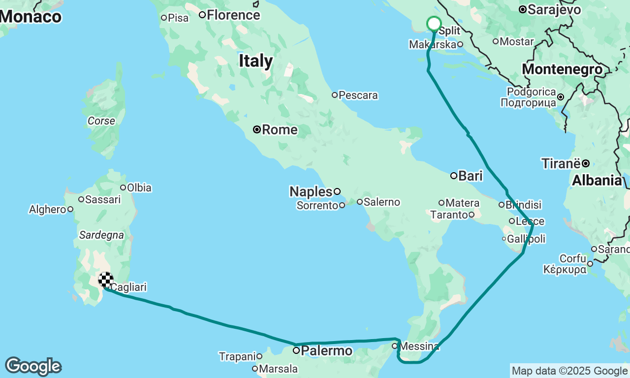 leg 1 Split to the UK