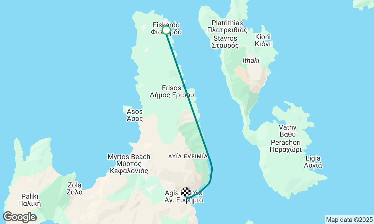 Foki a Agia Effimia con parada para nadar