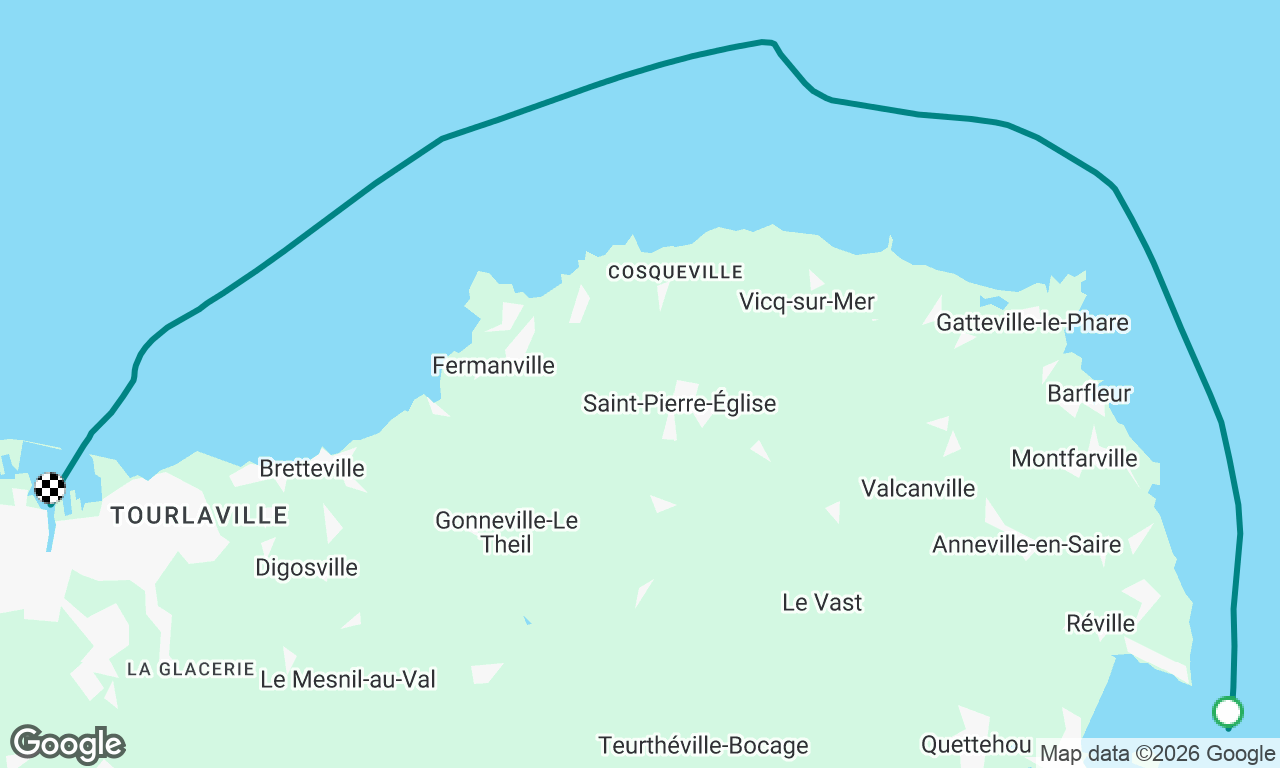 St Vaast-la-Hogue to Cherbourg 