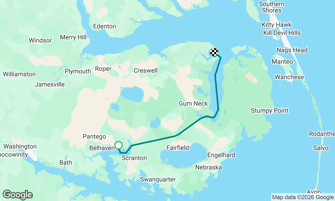 Cruise North - Day 23 - Belhaven to L Alligator R.