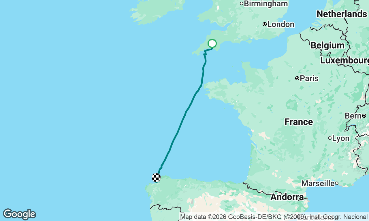 Plymouth to A Coruna