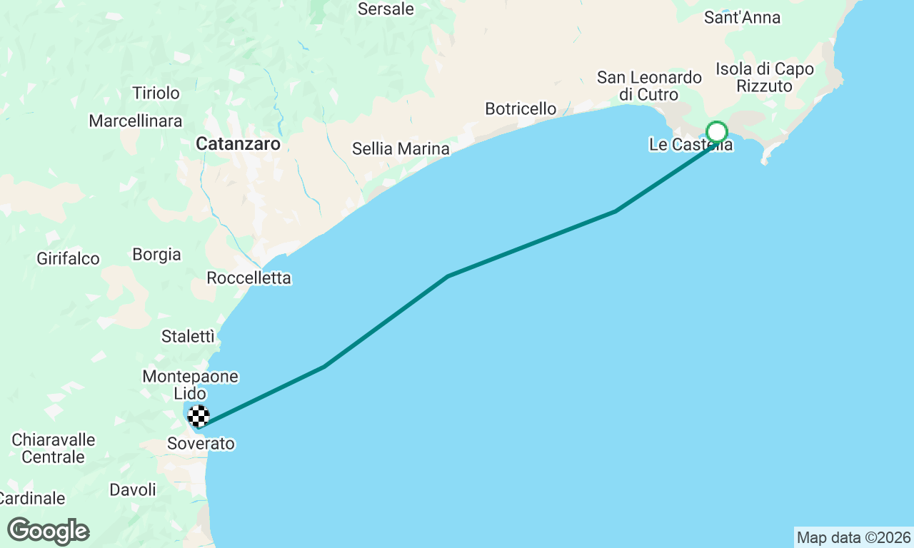 Le Castella to Soverato