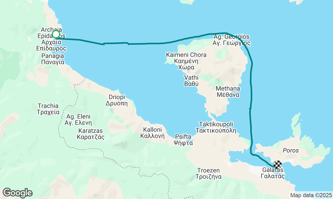 Epidauros -> Poros