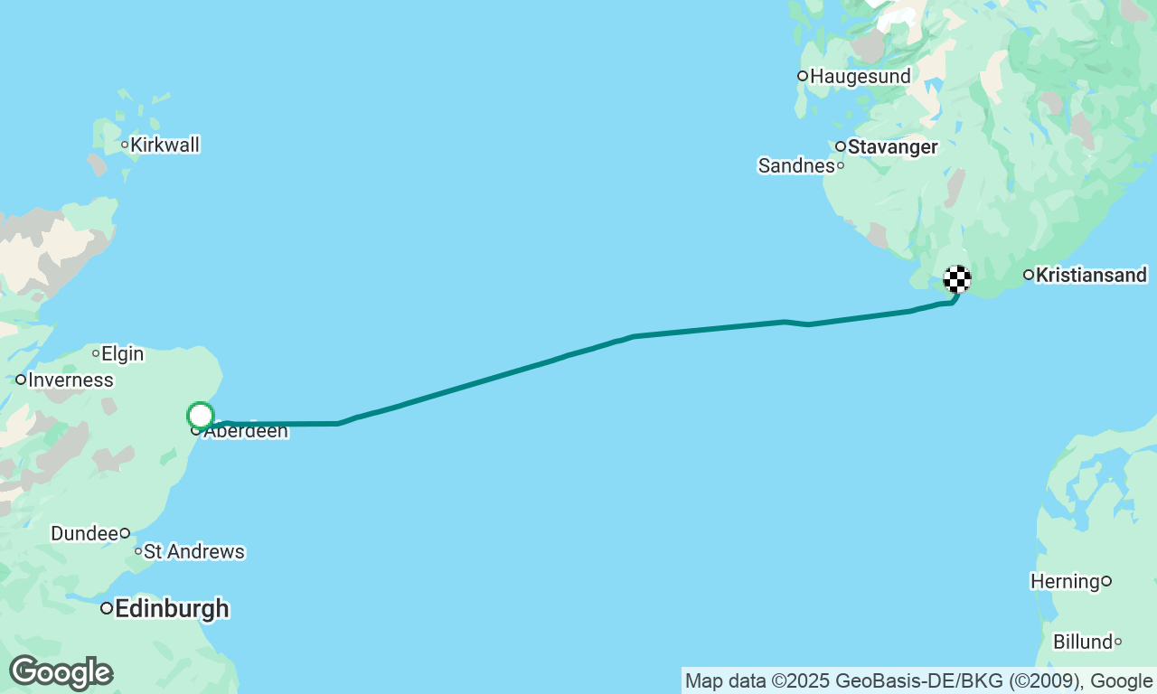 Aberdeen to Spangereid
TSR Leg 3