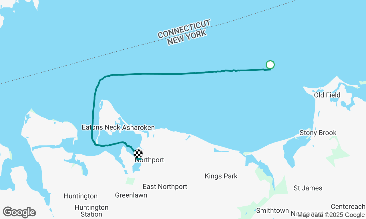 Port Jefferson Anchorage to Centerport Yacht Club 