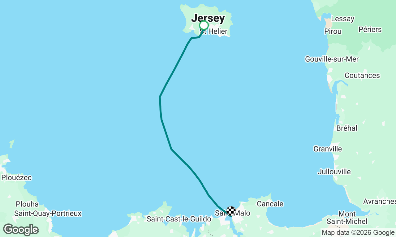 Jersey to St Malo Commodores Cup