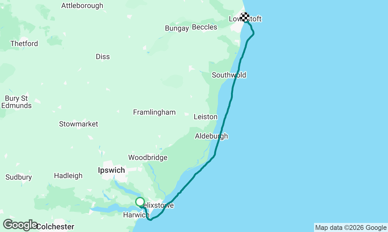 Shotley to Lowestoft