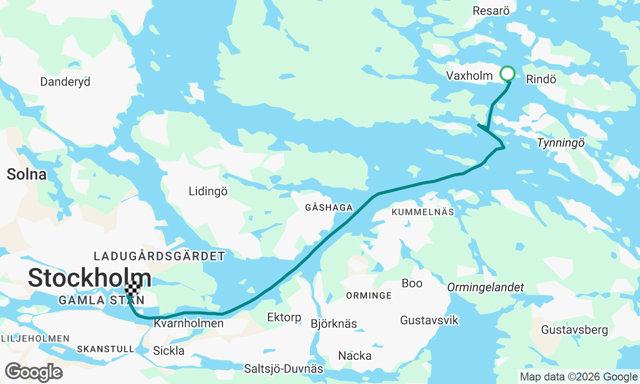 Stockholm Archipelago: to Stockholm