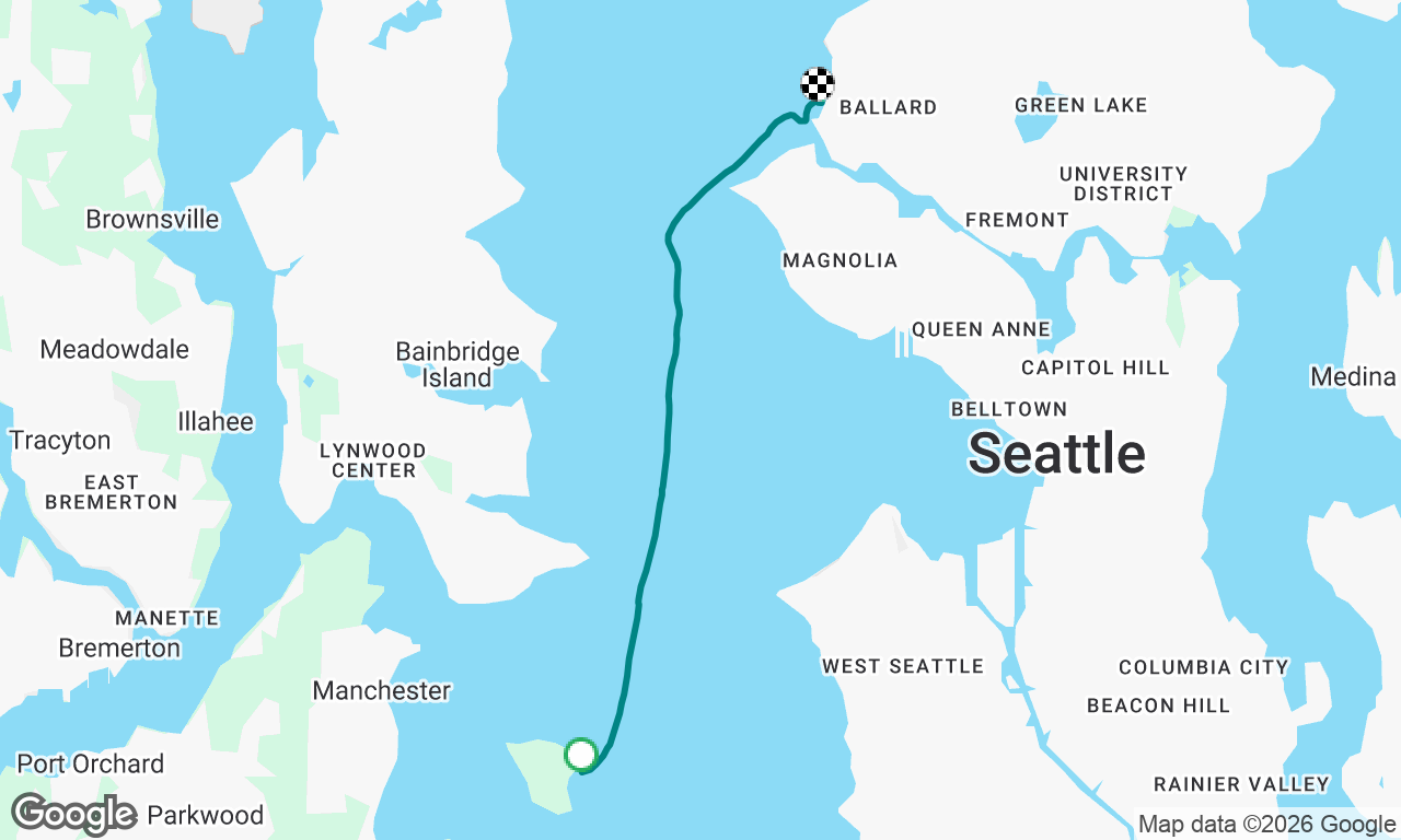 Blake Island to Seattle