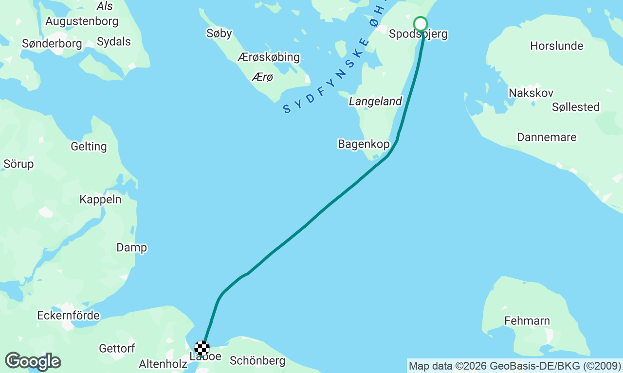 Spodsbjerg til Laboe/Kiel
