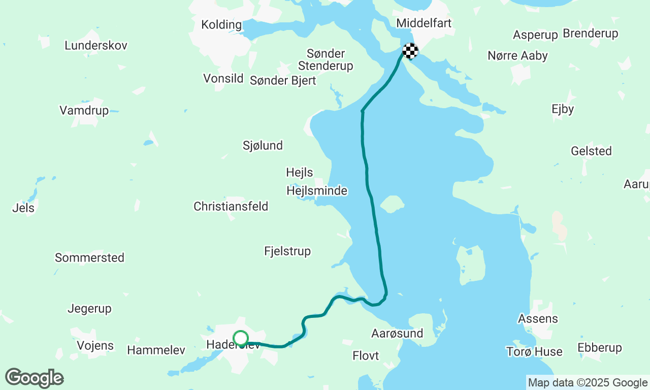 Haderslev ankerplads Gamborg fjord