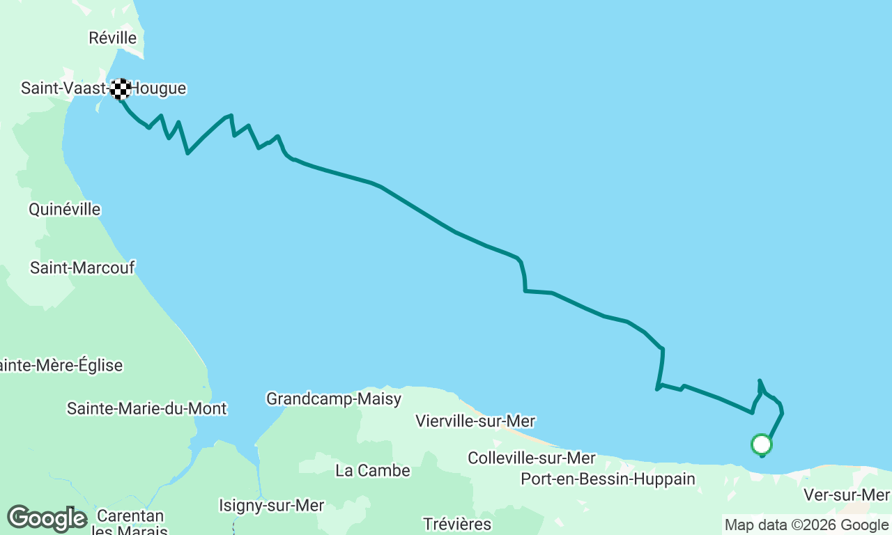 Arromanches-les-bains to St-Vaast-La-Hogue 