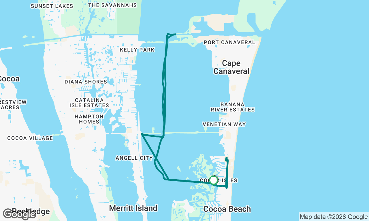 Canaveral lock & lunch run 