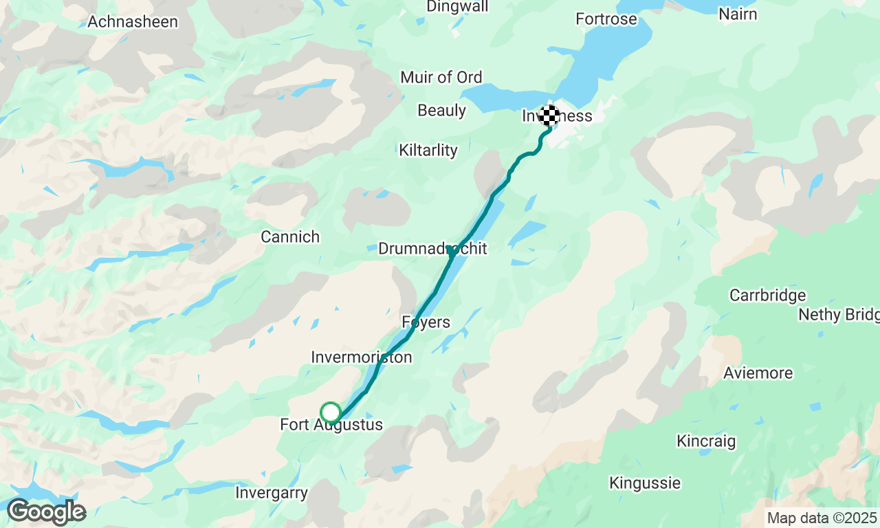 Fort Augustus to Inverness (almost) 