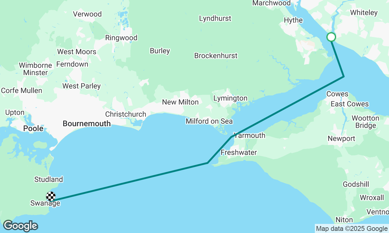 Hamble to Swanage Bay
