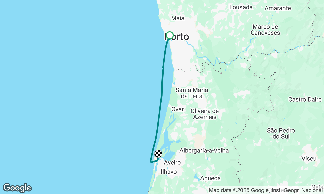 Porto to São Jacinto 