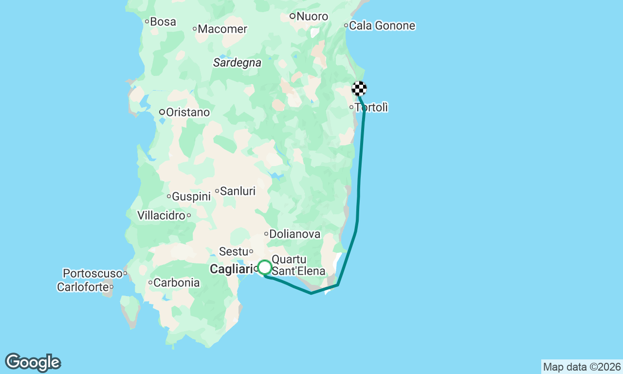 Overnight from Cagliari