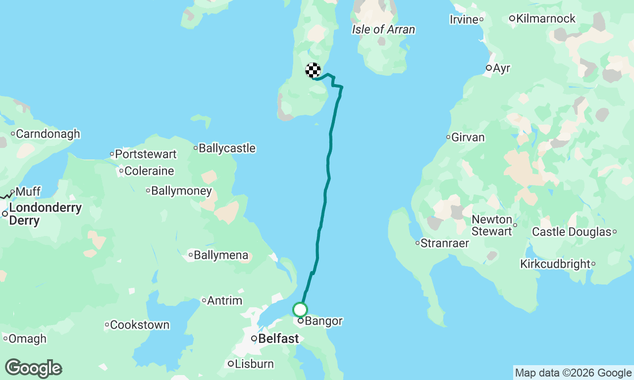 Bangor NI to Campbeltown Scotland 