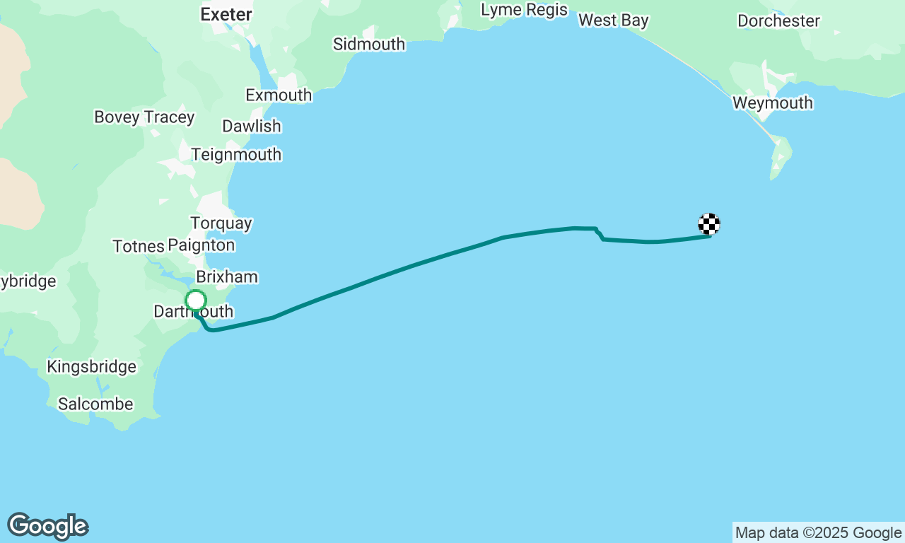 Dartmouth to Portland, first part to midnight
