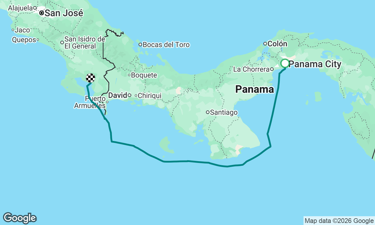 Panama City to Gofrito CR