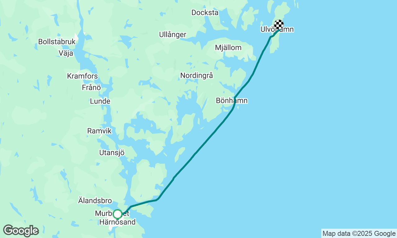 Härnösand to Ulvö, Sweden