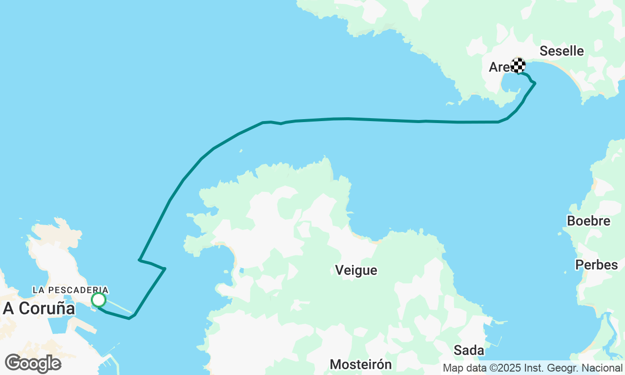 A Coruña to Ares