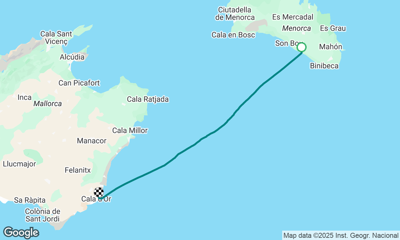 Lovely broad reach to Mallorca