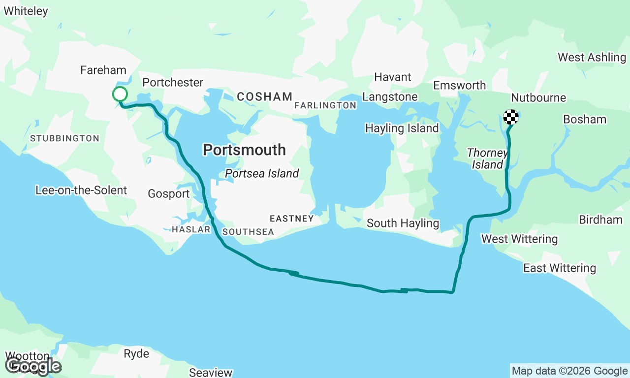 Fareham to Chichester Harbour