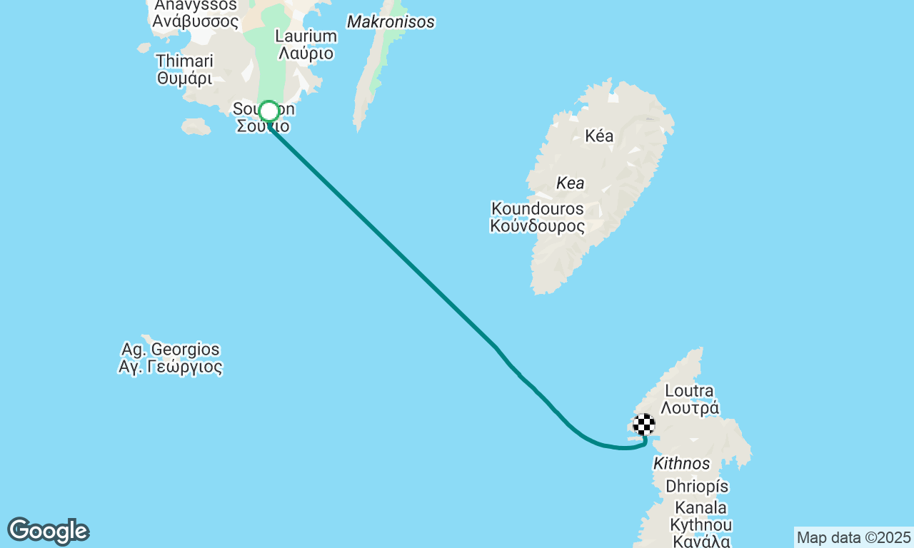 to Kolona beach at Kithnos