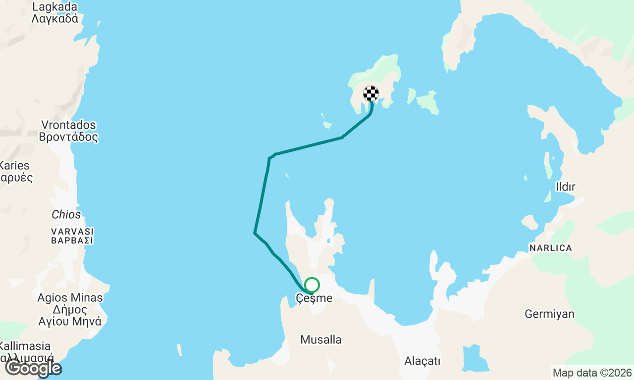 Çeşme to Kara Ada 