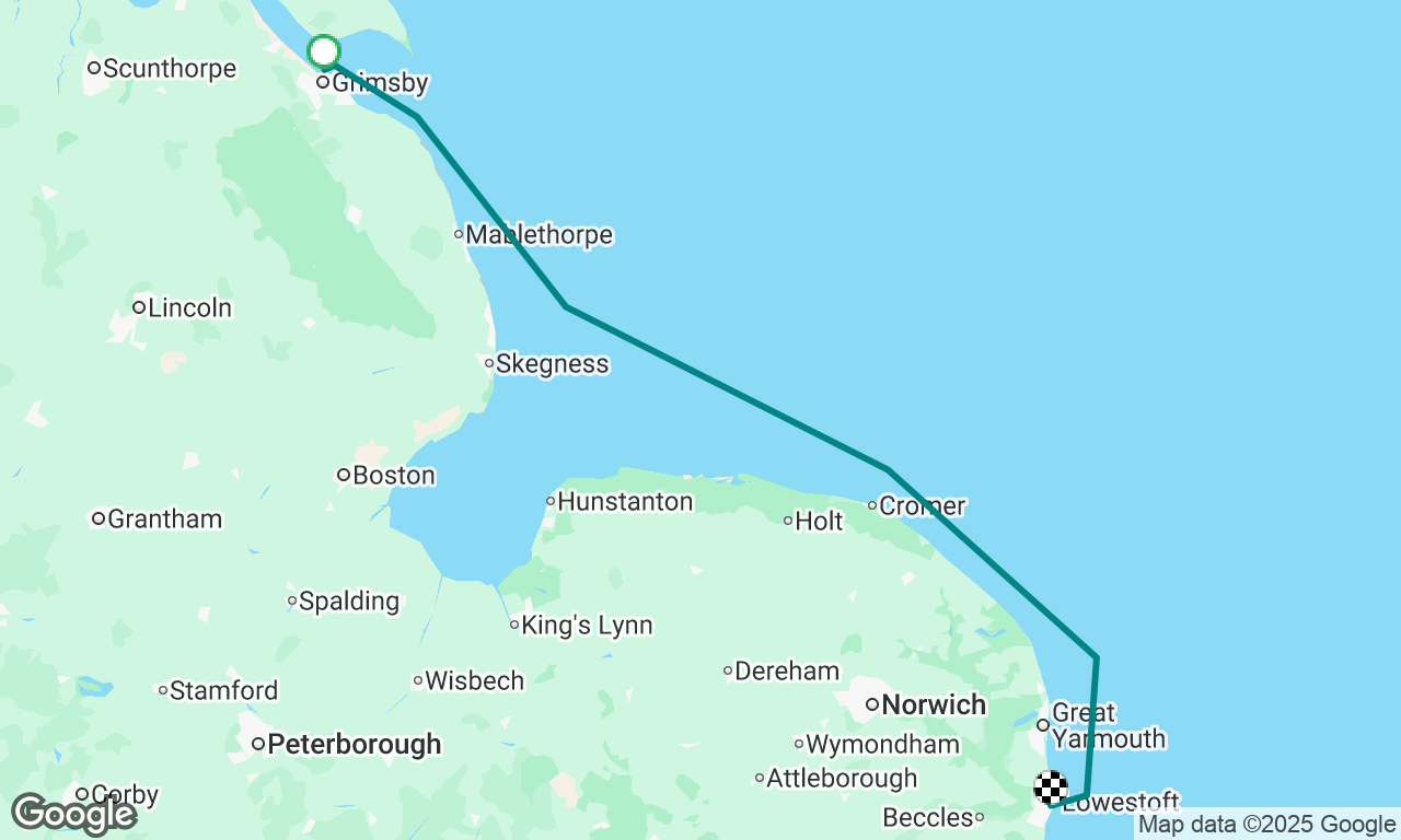 Grimsby to Lowestoft