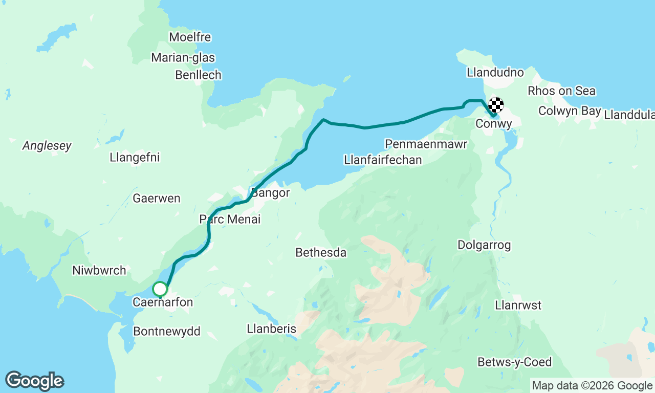 Caernarfon to Deganwy