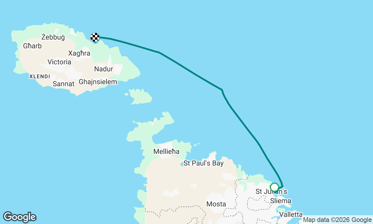 Portomaso to Ramla Bay, Gozo