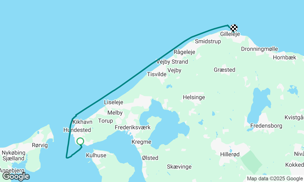 Summer trip, second leg. Lynæs - Gilleleje